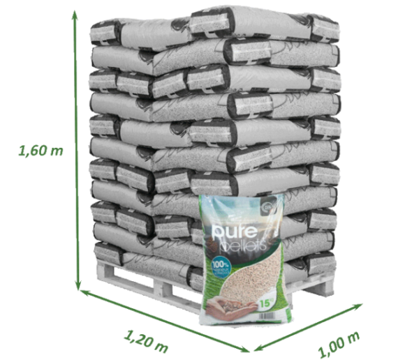 Pellets Pure Pellets – 100% résineux – 65 sacs de 15 kg – Image 2